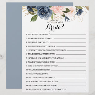 Wie gut kennen Sie das Bride Brautparty Game?