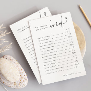Wie gut kennen Sie das Bride Brautparty Game?