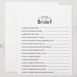 Wie gut kennen Sie das Bride Brautparty Game?