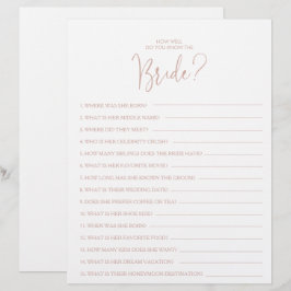 Wie gut kennen Sie das Bride Brautparty Game?