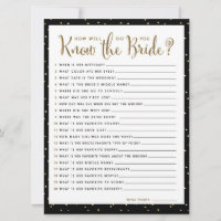 Wie gut kennen Sie das Bride Brautparty Game?