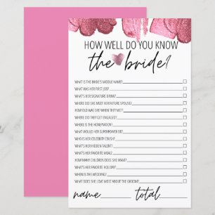 Wie gut kennen Sie das Bride Brautparty Pink?
