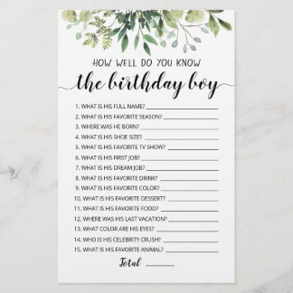 Wie gut kennen Sie das Geburtstagsspiel?