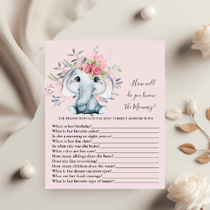 Wie gut kennen Sie das Mama Baby Shower Game?