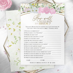 Wie gut kennen Sie die Bride-Wildblume? Einladung