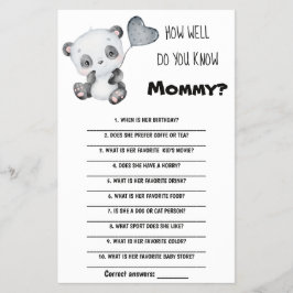 Wie gut kennen Sie die Mama Baby Showcard? Flyer