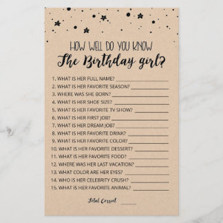 Wie gut kennst du das GeburtstagsMädchenspiel?