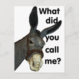Wie hast du mich genannt? postkarte
