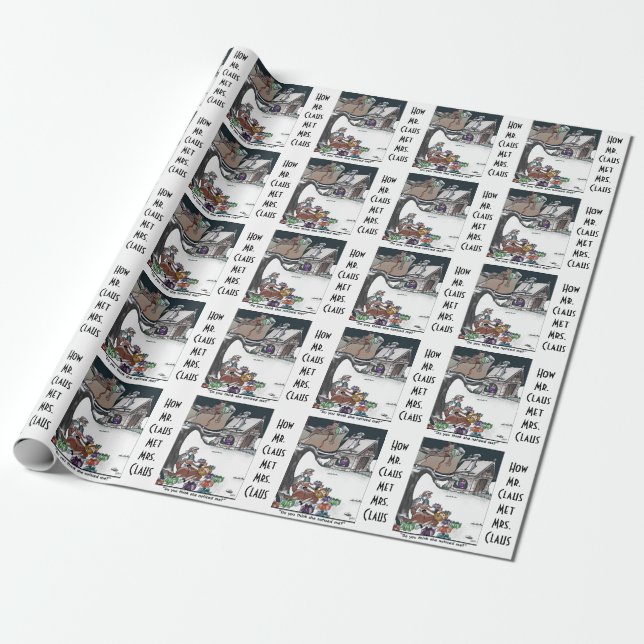 Wie Herr & Mrs. Claus Met Geschenkpapier (Ungerollt)
