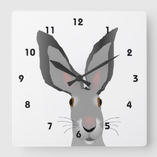 Wie hoch ist die Uhr? Quadratische Wanduhr