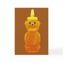 Wie Honey Marrón Grußkarten