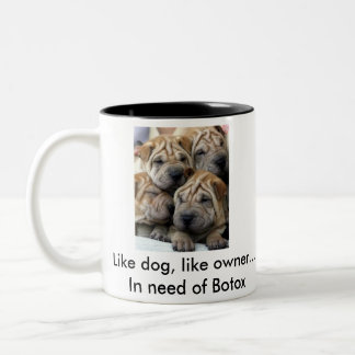 Wie Hund wie Inhaber-Kaffee-Tasse Zweifarbige Tasse