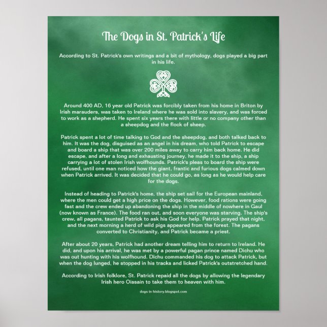 Wie Hunde St. Patrick Poster Inspiriert haben (Vorne)