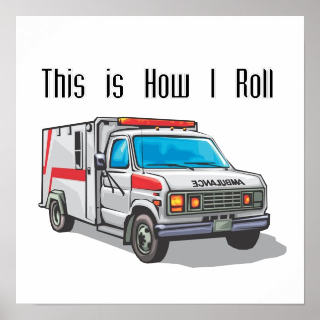 Wie ich den Krankenwagen fahre Poster (Vorne)