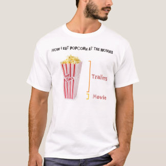 Wie ich Film-Popcorn-T - Shirt esse