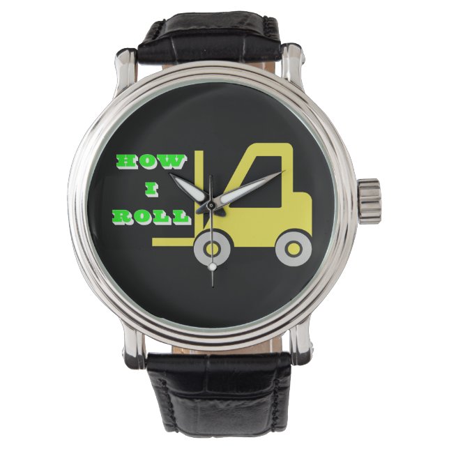 Wie ich Forklift Watch einlese Armbanduhr (Vorderseite)