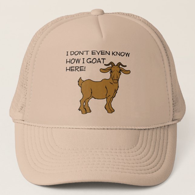 Wie ich hier einen lustigen Ball-Cap-Hut bekam Truckerkappe (Vorderseite)