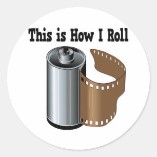 Wie ich Kamerafilm Roll Runder Aufkleber