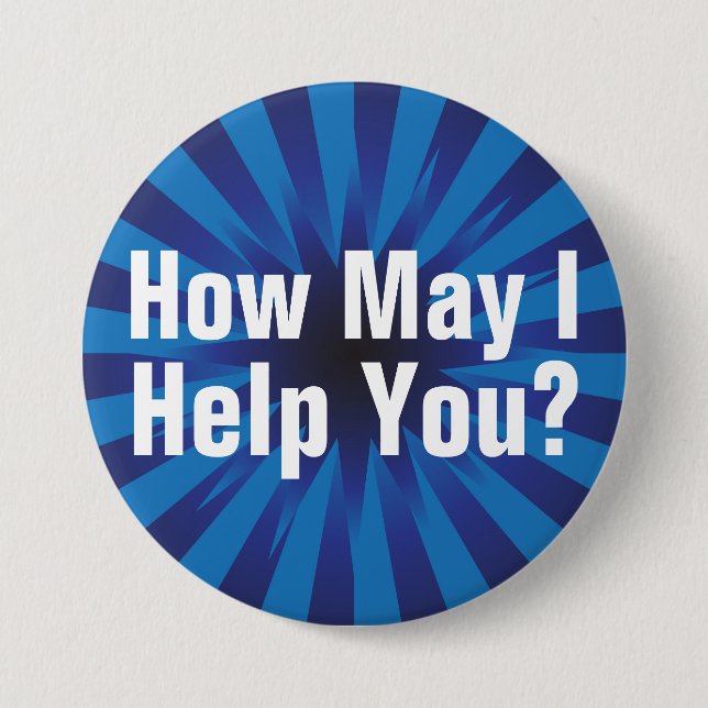 Wie ich kann, helfen Sie Ihnen Sternexplosion, mir Button (Vorderseite)