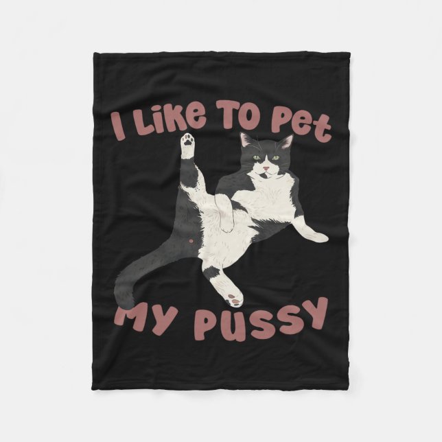Wie ich meine Fotze naughty Erwachsenen Cat Spaß S Fleecedecke (Vorderseite)