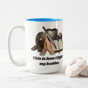 Wie ich meine Schlachten schlage Zweifarbige Tasse
