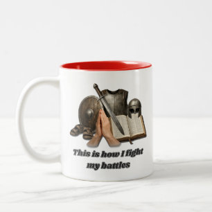 Wie ich meine Schlachten schlage Zweifarbige Tasse