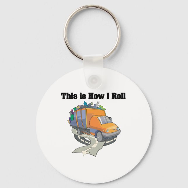 Wie ich Roll (Müllwagen) Schlüsselanhänger (Vorderseite)