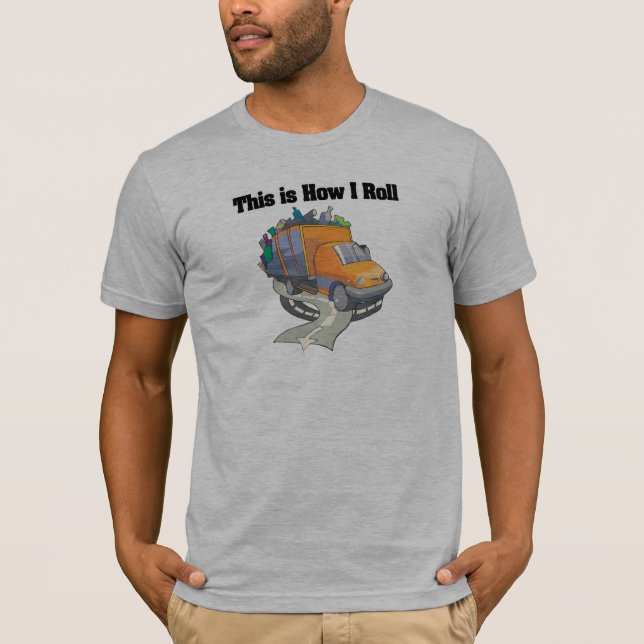 Wie ich Roll (Müllwagen) T-Shirt (Vorderseite)