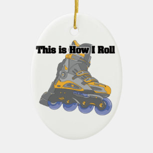 Wie ich rolle (Rollerblades/Inline-Skates) Keramikornament
