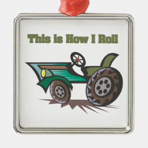 Wie ich rolle (Traktor) Ornament Aus Metall