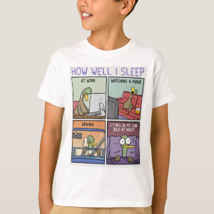 Wie ich schlafe T-Shirt