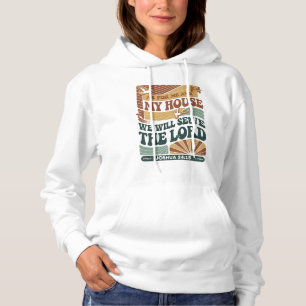 Wie ich und mein Haus" Bibelverse-Design Hoodie