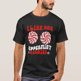 Wie ihre Pfefferminzbonbons wie sein Zuckerstangen T-Shirt