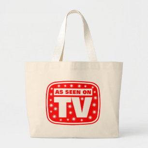 Wie im Fernsehen gesehen - CH 2 mit Schneestern Jumbo Stoffbeutel