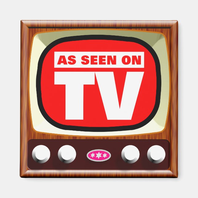 Wie im Fernsehen gesehen - Retro TV Magnet (Vorne)
