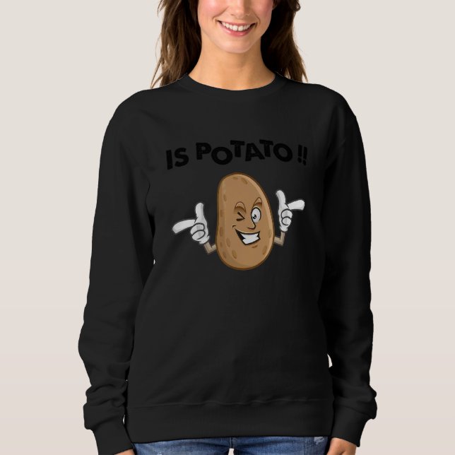Wie im Fernsehen gesehen wird, ist Potato Sweatshirt (Vorderseite)