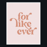 Wie immer Vintag Retro Pink Schriftart Poster<br><div class="desc">Wie immer Vintag Retro Pink Schriftart</div>