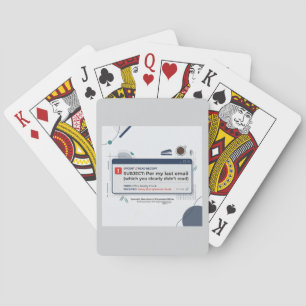 Wie in meiner letzten E-Mail Lustige Büroweisheit Spielkarten