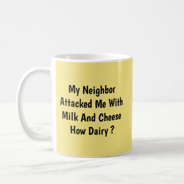 Wie ist die Milch ? - Tasse-A-Tube-Kaffee-Tasse Kaffeetasse (Links)