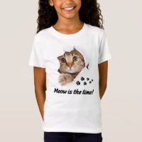 Wie ist die Zeit - Niedlicher KatzenT - Shirt für