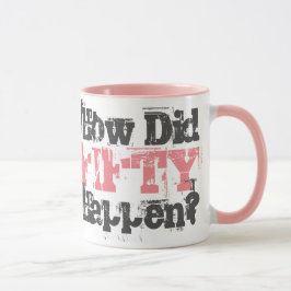 Wie ist fünfzig passiert? - Zwei-Tonen-Kaffee-Tass Tasse