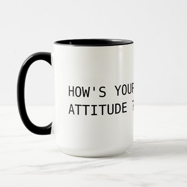 wie ist Ihre Haltung? Tasse (Links)