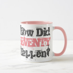 Wie ist Siebzig passiert? - Zwei-Tonen-Kaffee-Tass Tasse
