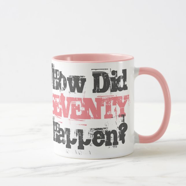 Wie ist Siebzig passiert? - Zwei-Tonen-Kaffee-Tass Tasse (Rechts)