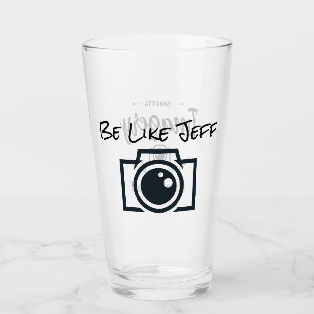 Wie Jeff Pint Glas (Vorderseite)