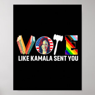 Wie Kamala Ihnen Shirt Uterus Feminist Lgbt 1 Poster