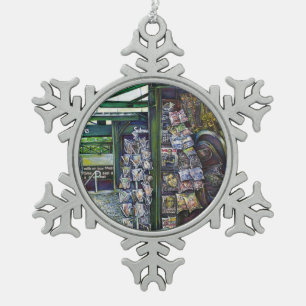 Wie kann ein Bild unfantasievoll sein? Schneeflocken Zinn-Ornament