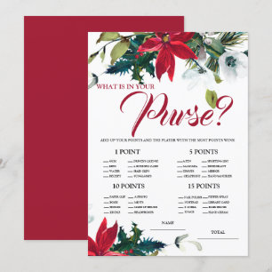Wie kann man Bride Poinsettia Brautparty Game kenn Einladung