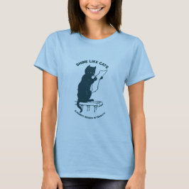 Wie Katzen schlucken: wo Eleganz 🐱 Zähigkeit trif T-Shirt