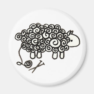 Wie Knitter das Schafspelz sehen Magnet